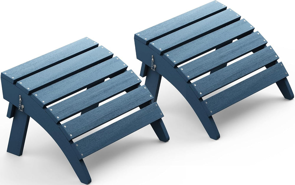 SERWALL Folding Adirondack Chair Footrest Set of 2, Adirondack Ottomans Foots...