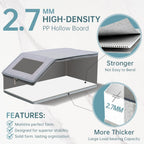 luckin smile Hat Organizer for Baseball Caps - Holds Up to 30 Caps, Includes 4 Hat Hooks, Closet Stackable Hat Box with Cardboard, Sturdy & Durable Dustproof Baseball Cap Organizer