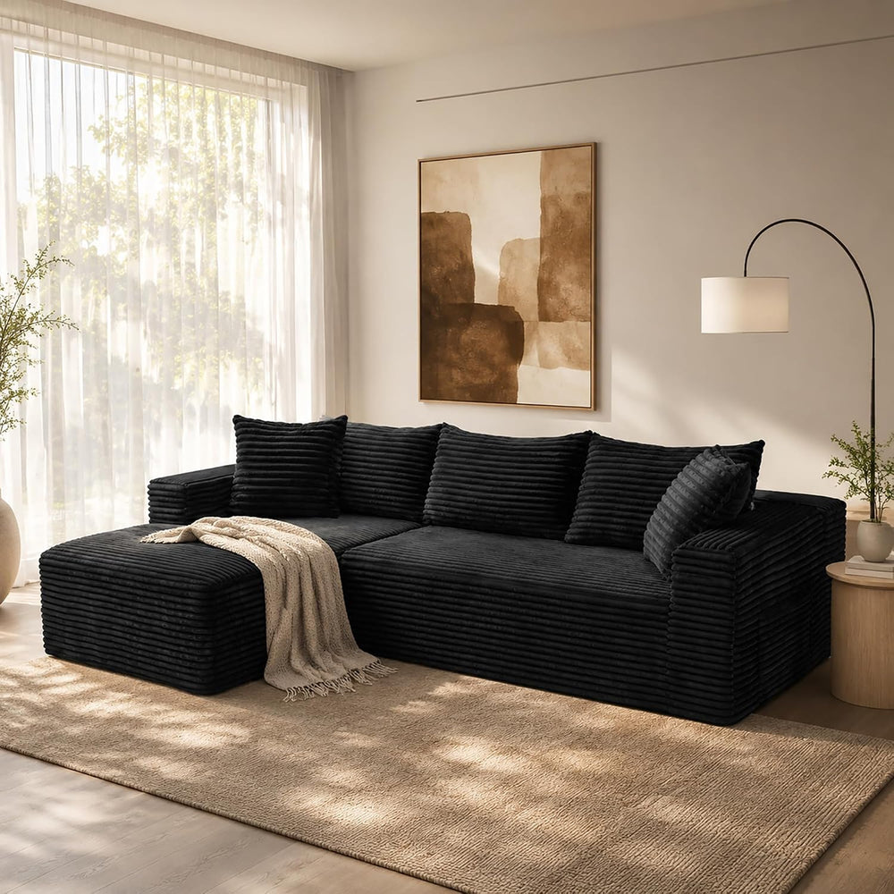 96" Cloud Sectional Couches with Chaise for Living Room