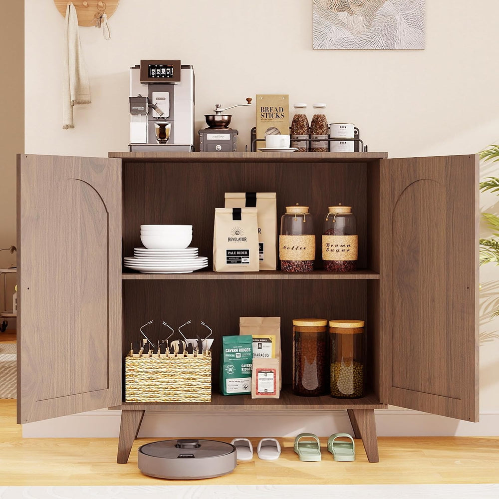 Sideboard Buffet Cabinet with Storage, Modern Accent Cabinet with Adjustable ...