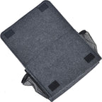 Bedside Caddy, Large Size Storage Organizer with 8 Pockets - Holds Magazines, Remotes, Phone (13.4'' x 18.1'', Dark Grey)