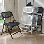 Plastic Folding Chair, Folding for Wedding Party Outdoor Indoor and Office, Portable Commercial(Green,1)