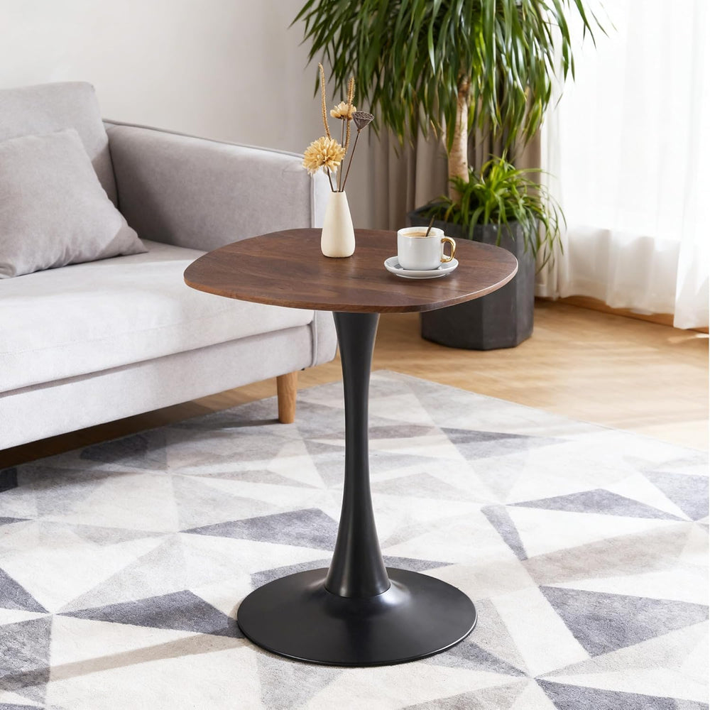 24" Square Tulip Dining Table for 2-4, Modern Kitchen Table with Pedesta...