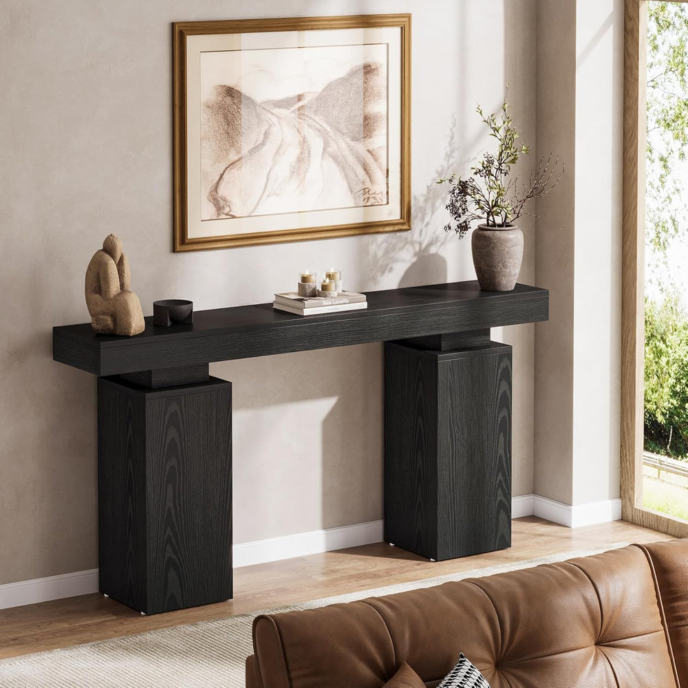 Tribesigns 63-Inch Long Console Table, Farmhouse Entryway Table Behind Couch,...