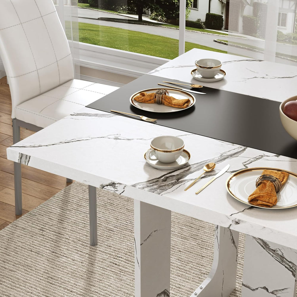 St.Mandyu 71 Inch Rectangle Dining Table for 4-8 People, Long Kitchen Dinner ...