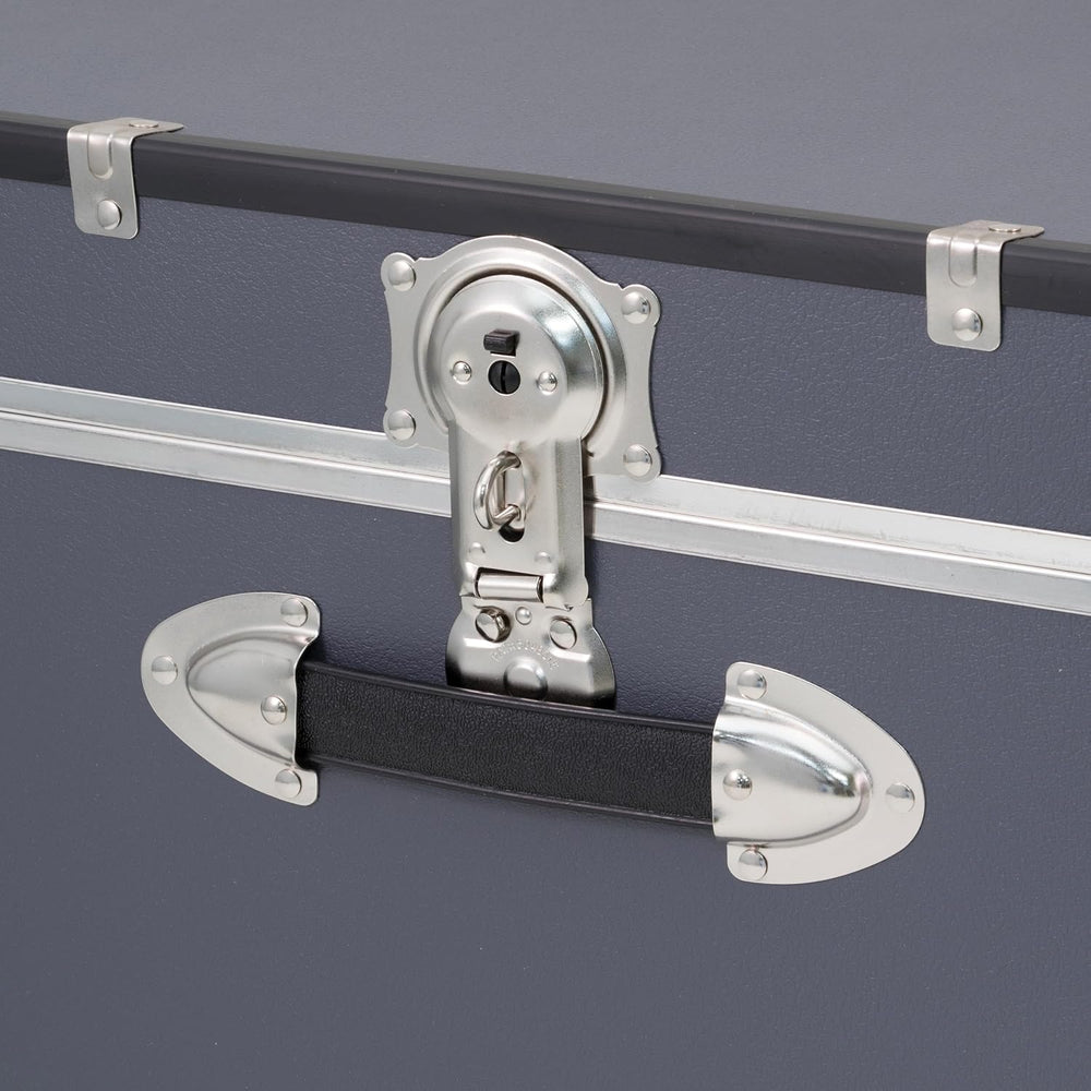 Seward Explorer Trunk with Wheels & Lock, Gray, 30-Inch