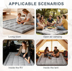 Japanese Floor Mattress Futon, Thick 5-Layer Roll Up Foldable Mattress, Comfortable Foam Tatami Mat Sleeping Pad (Gray, Twin)