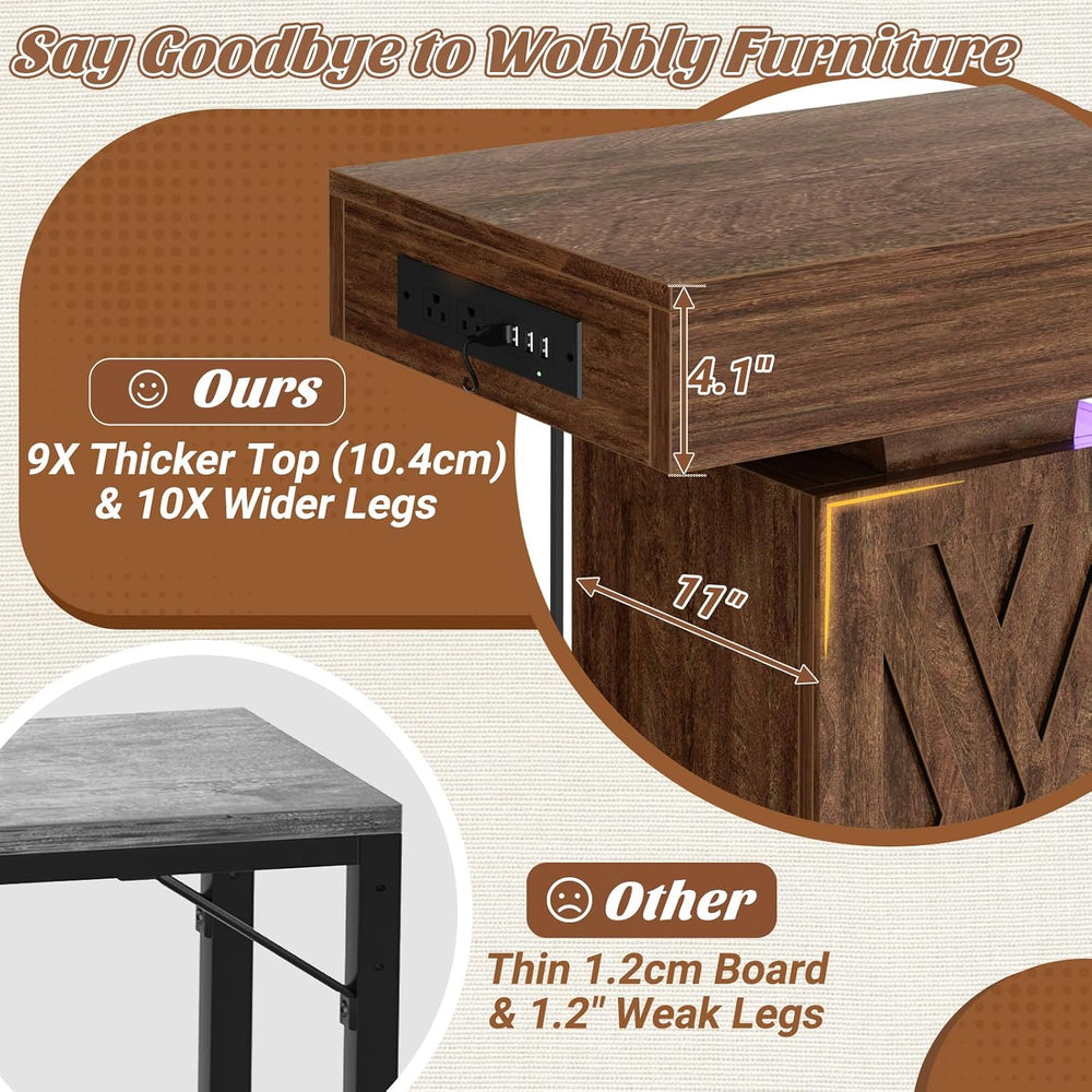 iSunirm 63 Long Thick Entryway Table with Hollow Carved Storage Legs, 400+ lb...