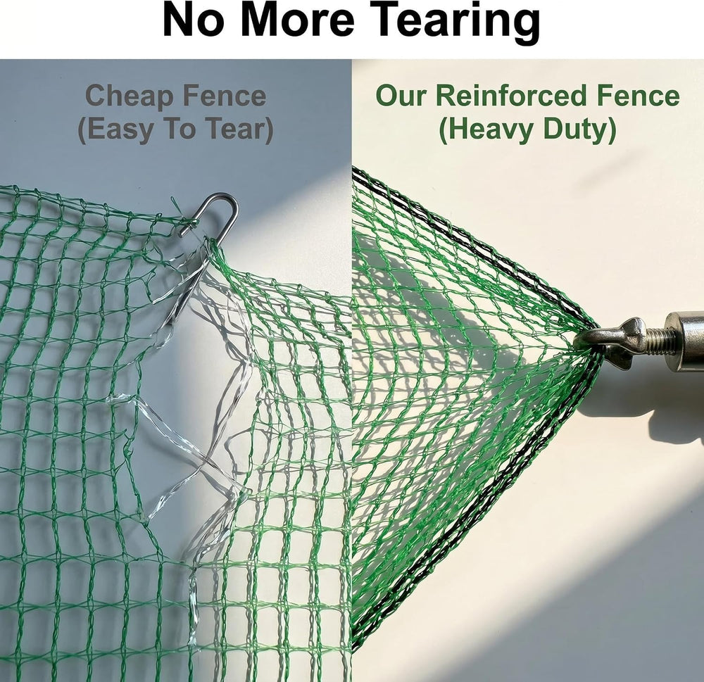 Garden Fencing 4 x 100 FT,0.4" Mesh Plastic Fencing, 50 Zip Ties Included