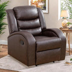 Power Recliner Chair, Leather Recliners with Home Theater Seating, Oversized Single Electric Recliner Sofa Breathable Living Room Chairs for Adults Reading Gaming, Red