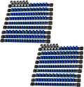 Socket Organizer Drive ABS Tools - Blue Socket Holder, Premium Quality 18 Pieces Socket Holders Kit 1/4-Inch x 96 Clips, 3/8-Inch x 90 Clips, 1/2-Inch x 72 Clips（18PC,Blue)