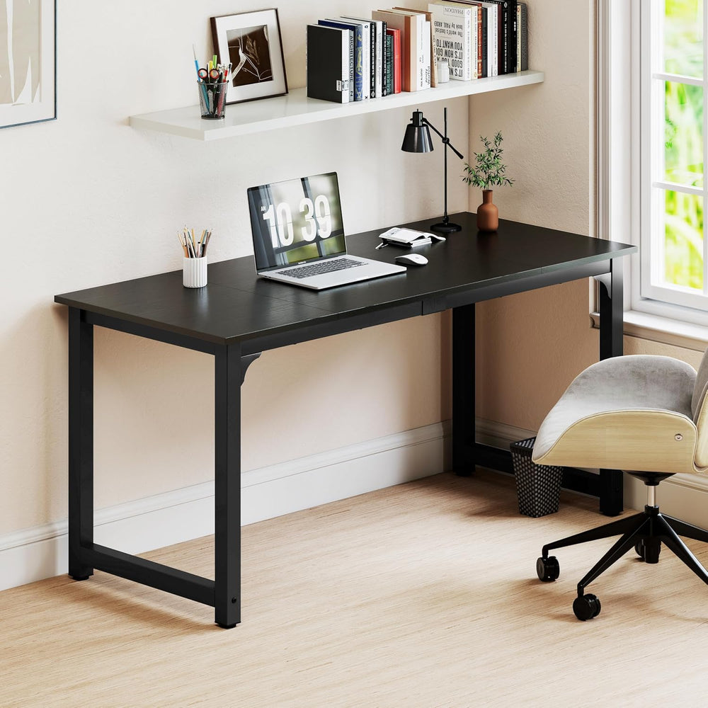 NSdirectModern Computer Desk 63 inch Large Office Desk Writing Study Table fo...