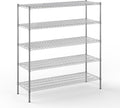 21" Deep x 60" Wide x 64" Height Wire Shelving Kit | 5-Tier | NSF Commercial Storage Rack Unit