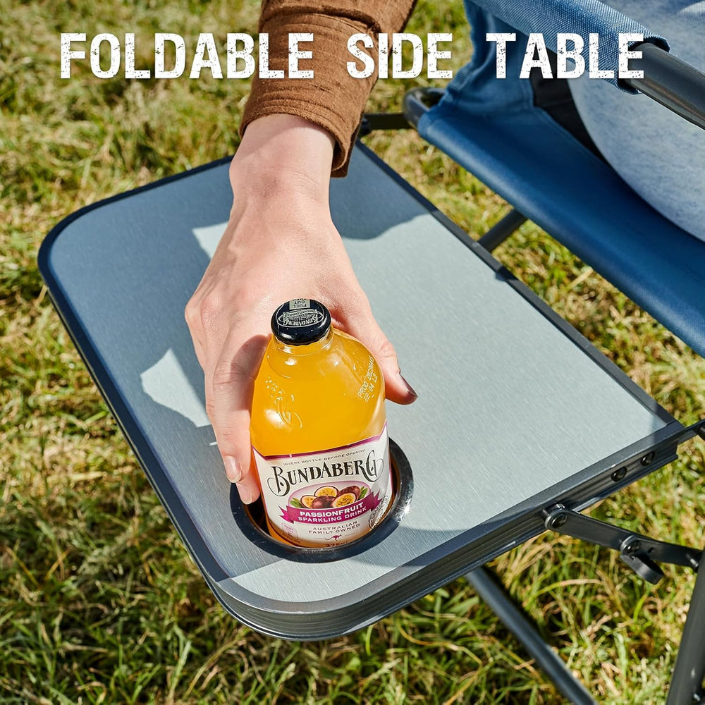 Portal Directors Chair Camping Chairs for Adults with Side Table Folding Lawn...