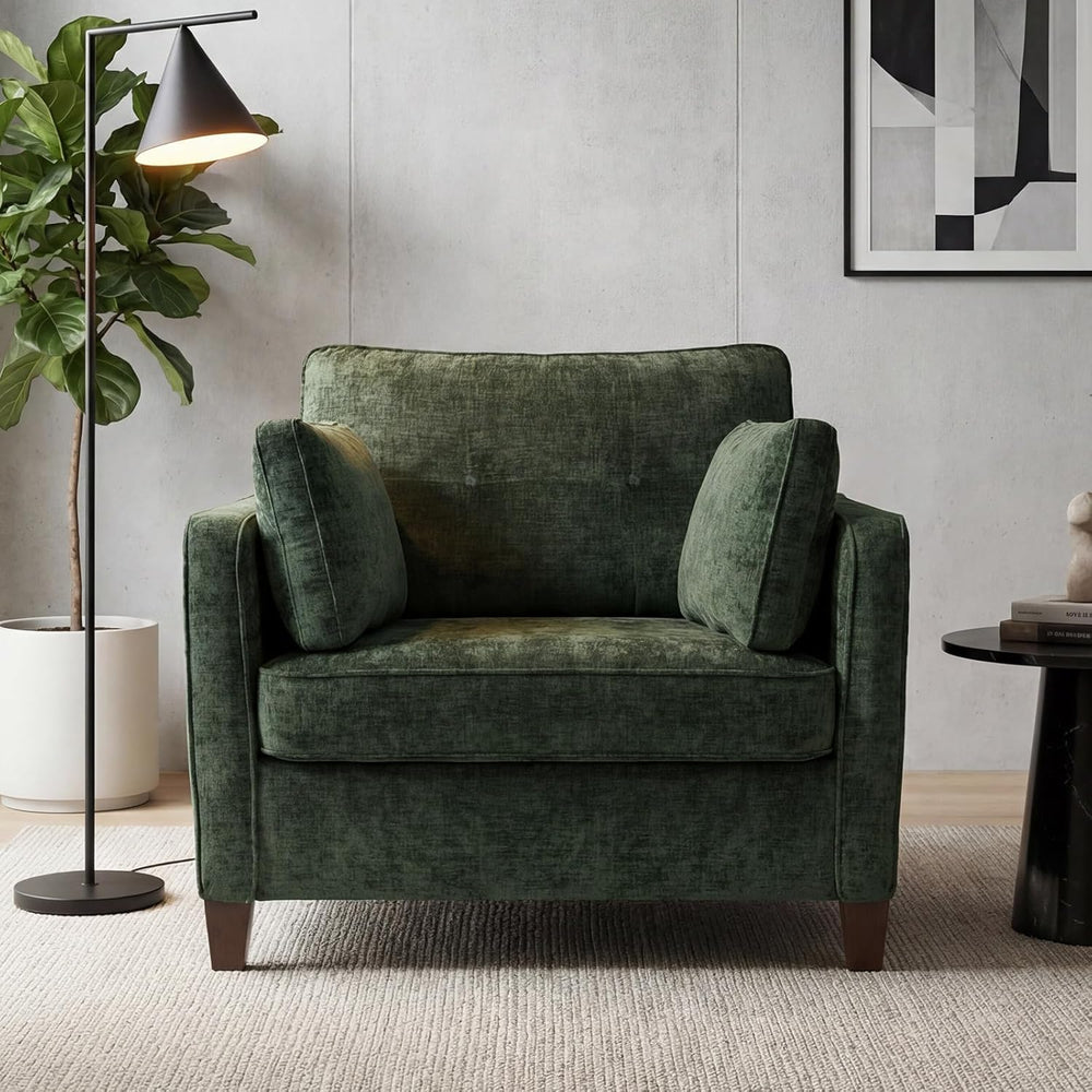Luxury Oversized Accent Reading Chair for Living Room, 41", Chenille, Gr...