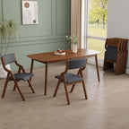 Ball & Cast Modern Folding Chairs Foldable Dining Chairs Set of 2, 18" Seat Height, Dark Grey