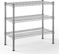 14" Deep x 30" Wide x 27" Height Wire Shelving Kit | 3-Tier | NSF Commercial Storage Rack Unit