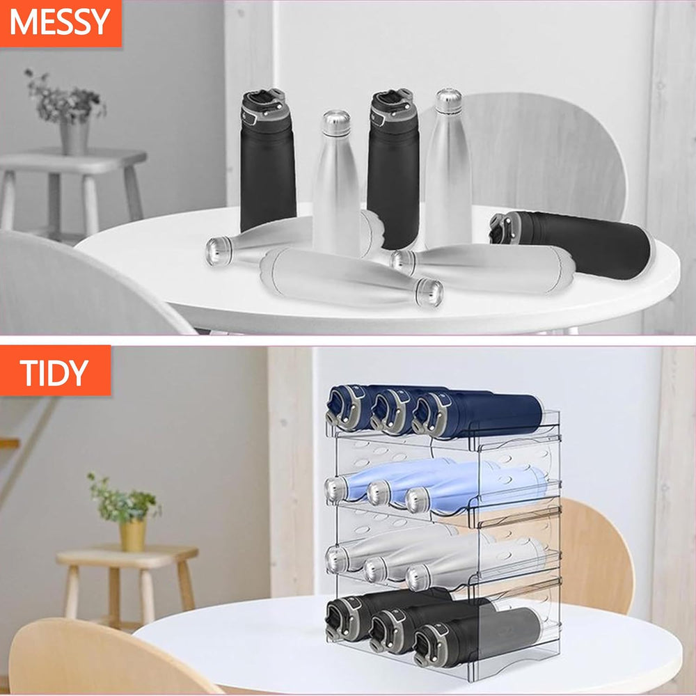 Stackable Wine Rack,Wine Bottle Holder for Inside Cabinet,for Pantry,Refriger...