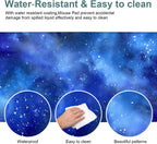 Starry Sky Gaming Mouse Pad 35.4"x15.7"Desk Mat Anti-Slip Rubber Base & Durable Stitched Edges for Gamers Smooth Mouse Writing Surface for Desk Office/Home