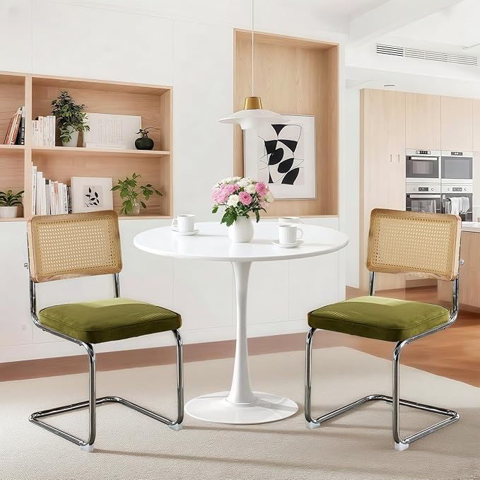 SoarFlash Kitchen Table and Chairs for 2, 24" Dining Table Set for 2 wit...