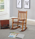 Coaster Home Furnishings Annie Slat Back Solid Wood Kids Rocking Chair Golden Brown 609452