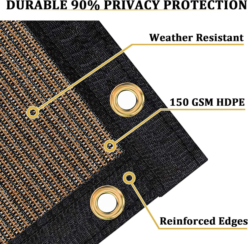 Shade&Beyond 4' X 25' Fence Privacy Screen Heavy Duty 170 GSM Fen...