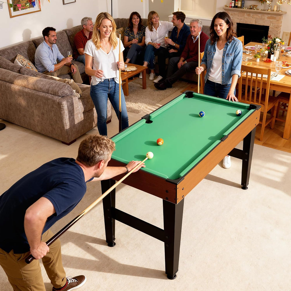 Soozier 5-in-1 Multi Game Table, 53" Combo Game Table Set with Accessories