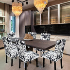 Dining Room Chair Covers - Stretch Kitchen Chair Slipcovers Set of 4, Removable Washable for Home, Hotel, Banquet