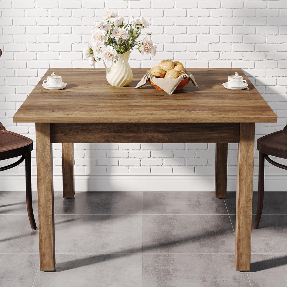 Tribesigns Wood Dining Table Modern Kitchen Table for Dining Room Living Room...
