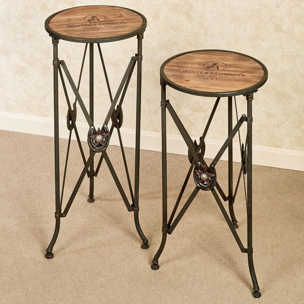Western Star Accent Tables Multi Warm Set of Two