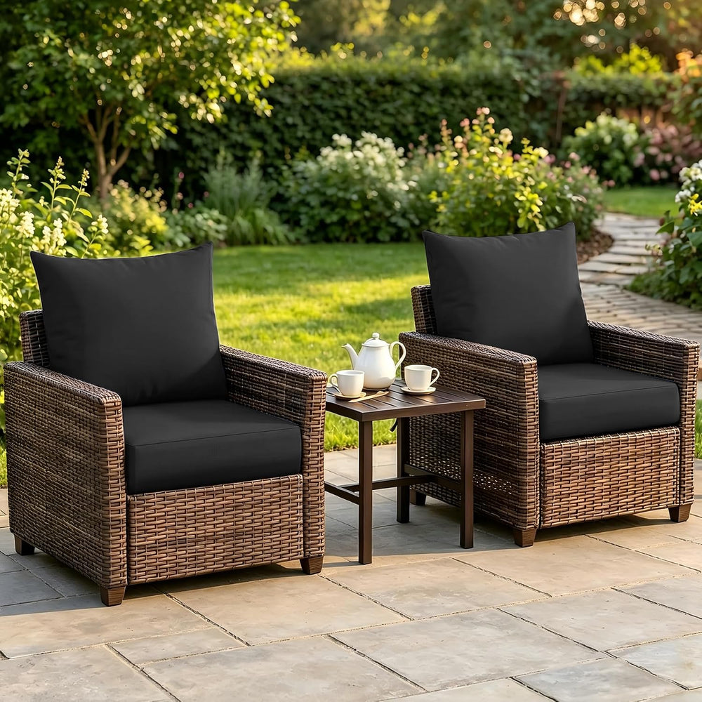 Deep Seat Patio Cushions Set of 1, 24x24x5.75 Inch, Waterproof Outdoor Chair ...