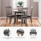 Signature Design by Ashley Shullden Modern Upholstered Dining Chair with Cushion, Set of 2, Gray