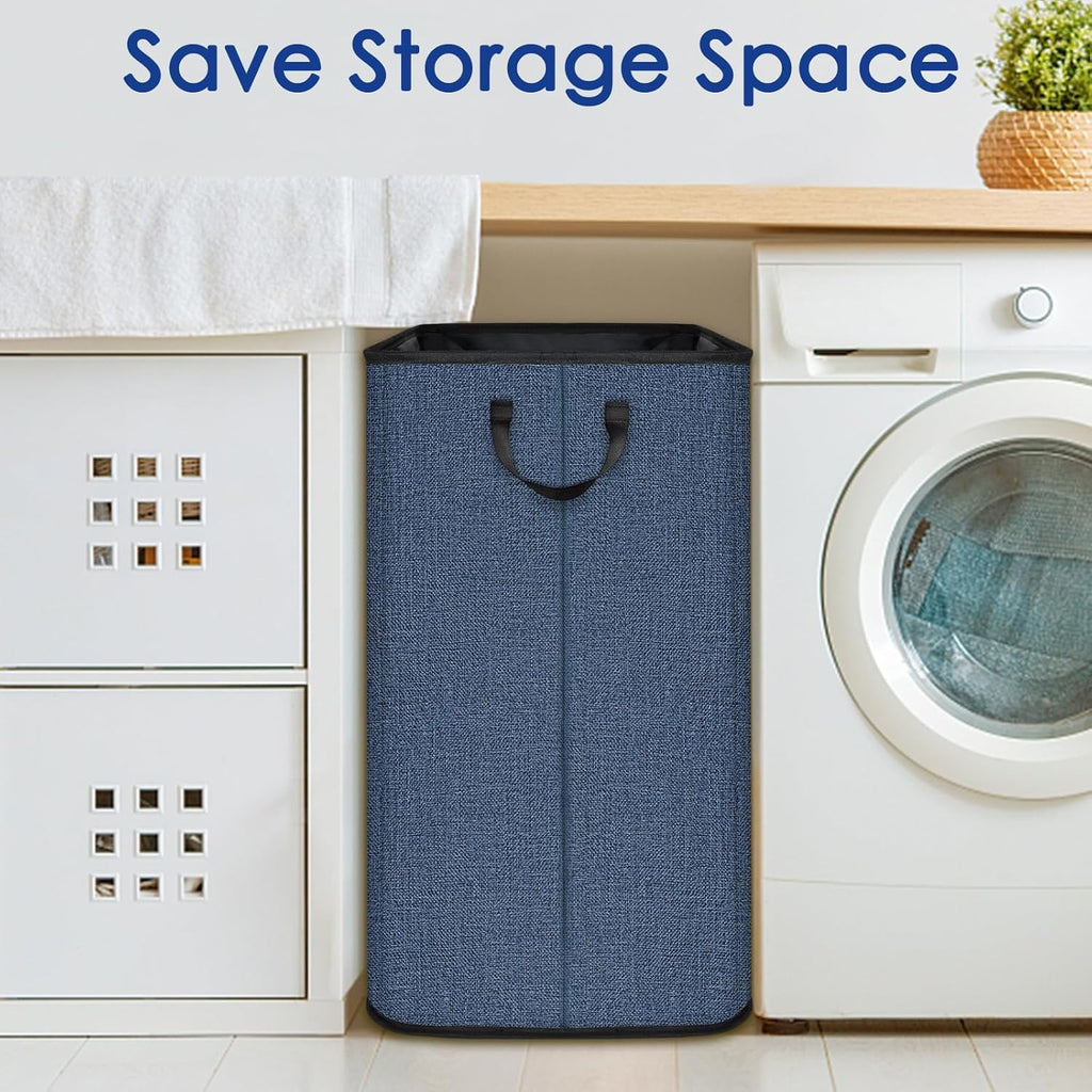 SNIGJAT Large Laundry Hamper, Tall Laundry Hamper with Sturdy Handles, Hampers for Laundry, Rectangular Dirty Clothes Hamper for Bedroom, Extra Large Laundry Basket for Clothes Toys, 80 L