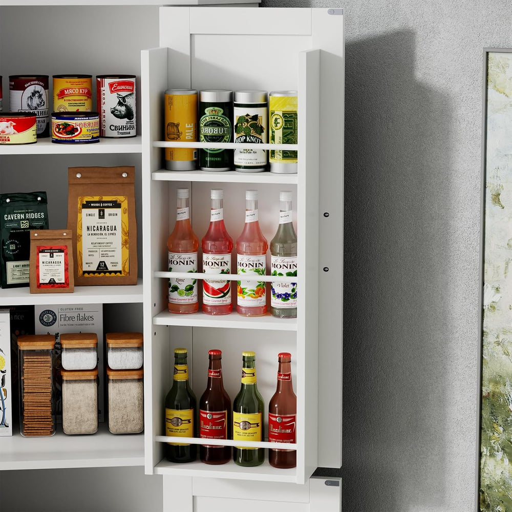 Gyfimoie Corner Cabinet,Kitchen Pantry Storage Cabinet,Freestanding Buffet Hu...