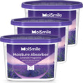 Moisture Absorbers 3 Pack, Lavender Fragrance Closet Dehumidifier for Bathroom, Car ＆ Basement, 10.5 oz Refillable Humidity Absorber Boxes
