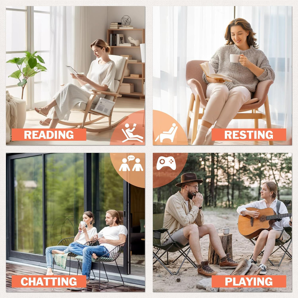 Flamaker Outdoor Rocking Chairs, PP Material Patio Rocking Chairs All Weather...