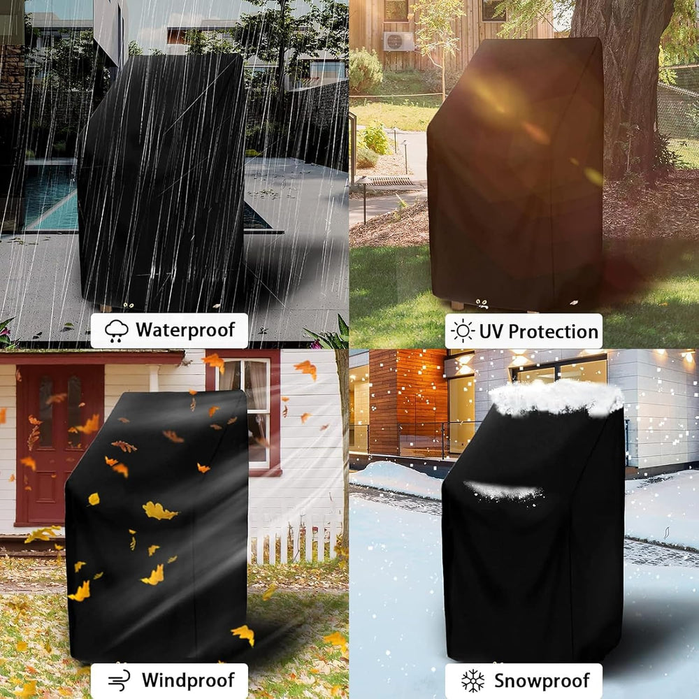 Outdoor Chair Covers, 4 Pack Waterproof Patio Stackable Chair Cover Outdoor P...