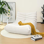 High-end Quality Compressed Bean Bag Chair, Togo Chair Beanbag Sofa, Fireside Chairs with High Resilience Foam Soft Comfy Jacquard Fabric Ergonomic Non-Slip Design for Living Room, Bedroom, Resort