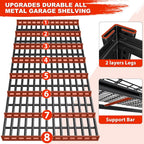 REIBII 78" H Garage Shelving, 5 Tier Storage Shelves Heavy Duty, 3000LBS Industrial Shelf, Adjustable Metal Shelving for Garage, Warehouse, School, Commercial, Business, 55.2" W x 78" H x 26" D