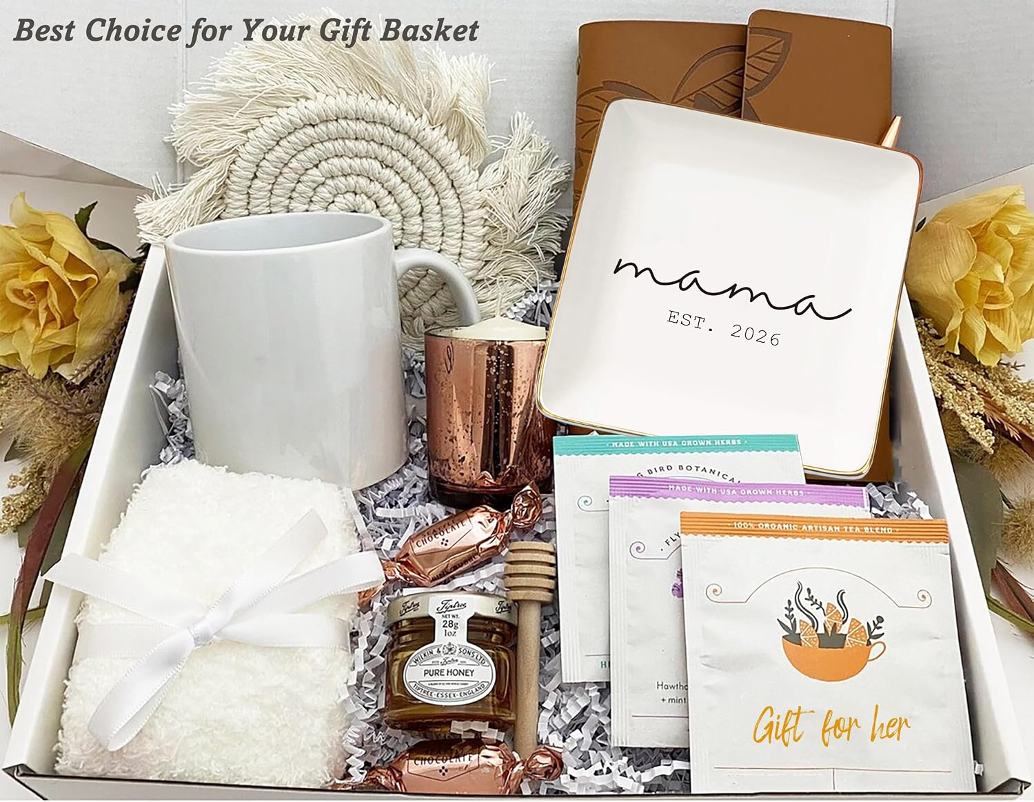 Mama 2026-Baby Shower Christmas Gift for New Mom-Mothers Day Gift for Mom-First Time Mom-Mama to Be-Jewelry Tray Trinket Holder Ring Dish-New Mother Present