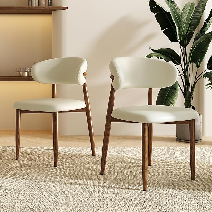 Dining Chairs Set of 2 for Kitchen Dining Table Mid Century Modern Farmhouse ...