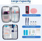 YOUSHARES Insulin Cooler Travel Case - Diabetic Insulated Organizer Portable Cooling Bag for Medication Cooling Insulation, Insulin Pen Case with 2 TSA Approved Cooler Ice Pack (Tropical Rainforest)
