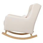 Babyletto Kai Rocker in Performance Natural Eco-Twill with Light Legs, Water Repellent & Stain Resistant, Greenguard Gold and CertiPUR-US Certified | GREENGUARD Gold & CertiPUR-US Certified Rocker - Water & Stain Resistant Nursery Chair For Feeding &