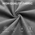 Hobestluk 6FT Bean Bag Chair Bean Bag Chairs for Adults Giant Bean Chairs with Velvet Cover, Memory Foam BeanBag Chair Fluffy BeanBag Chairs for Living Room, Bedroom- Grey (70" x 70" x 15")