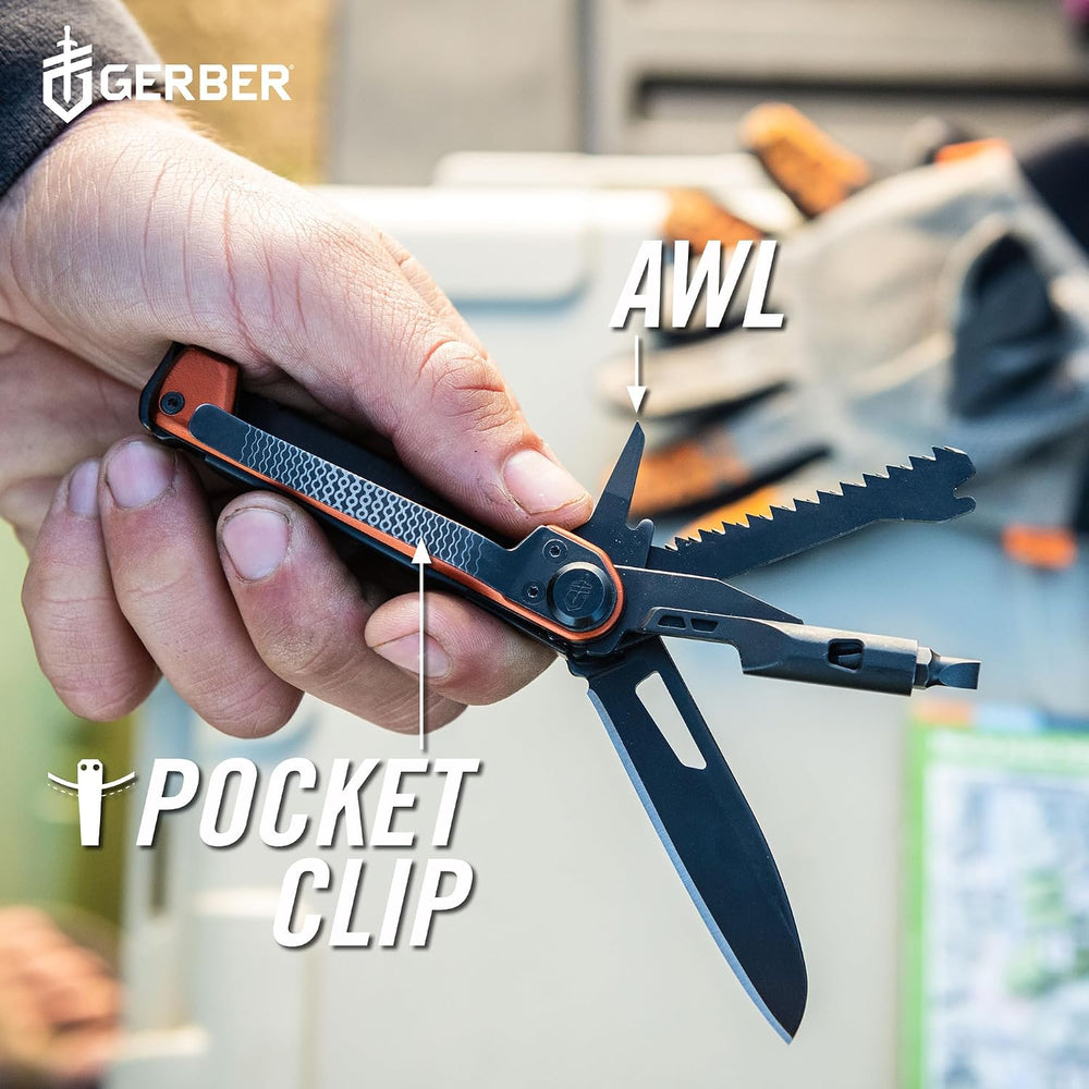 Gerber Armbar Trade EDC Pocket Knife Multitool, Bottle Opener, Burnt Orange
