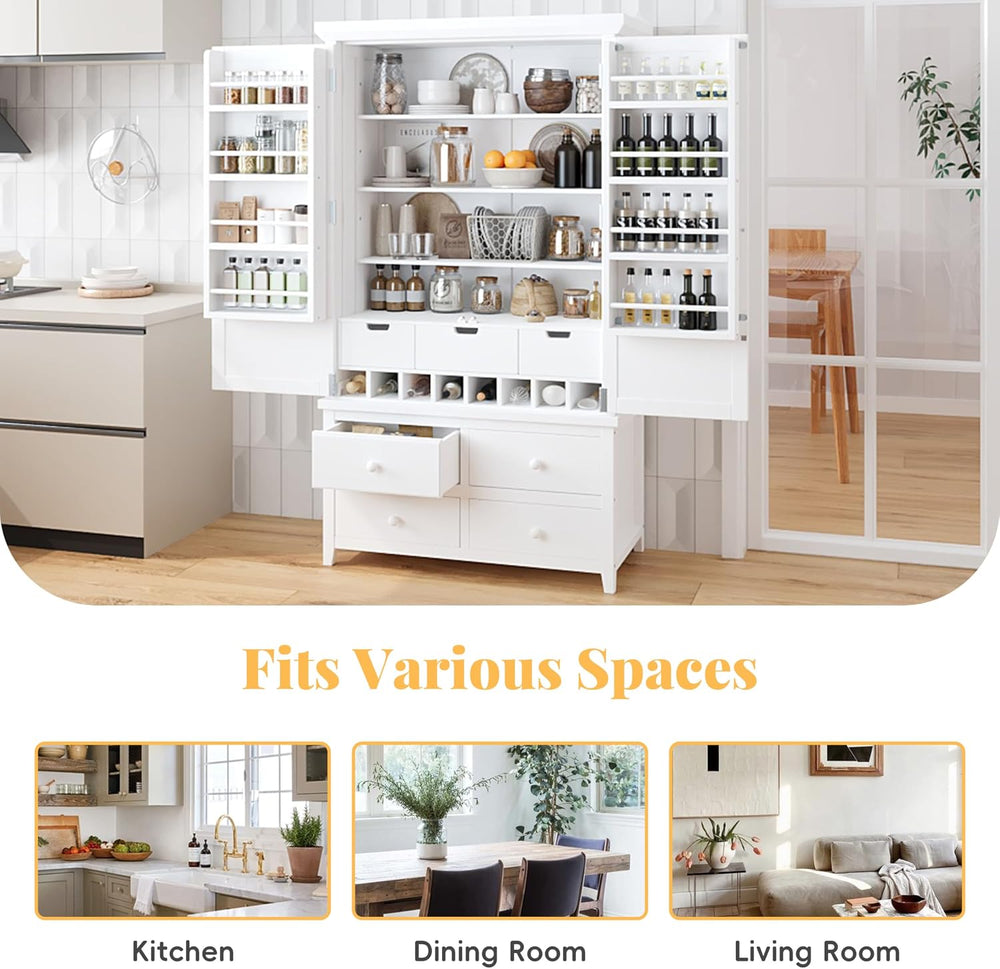 roomfitters Kitchen Pantry Organizers and Storage Kitchen Cabinet, Storage Hu...