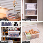 Citylife 17 QT Plastic Storage Bins with Lids Latching Stackable Storage Containers for Organizing Large Clear Storage Box for Garage, Craft, Toys, Closet, Home, 1 Pack