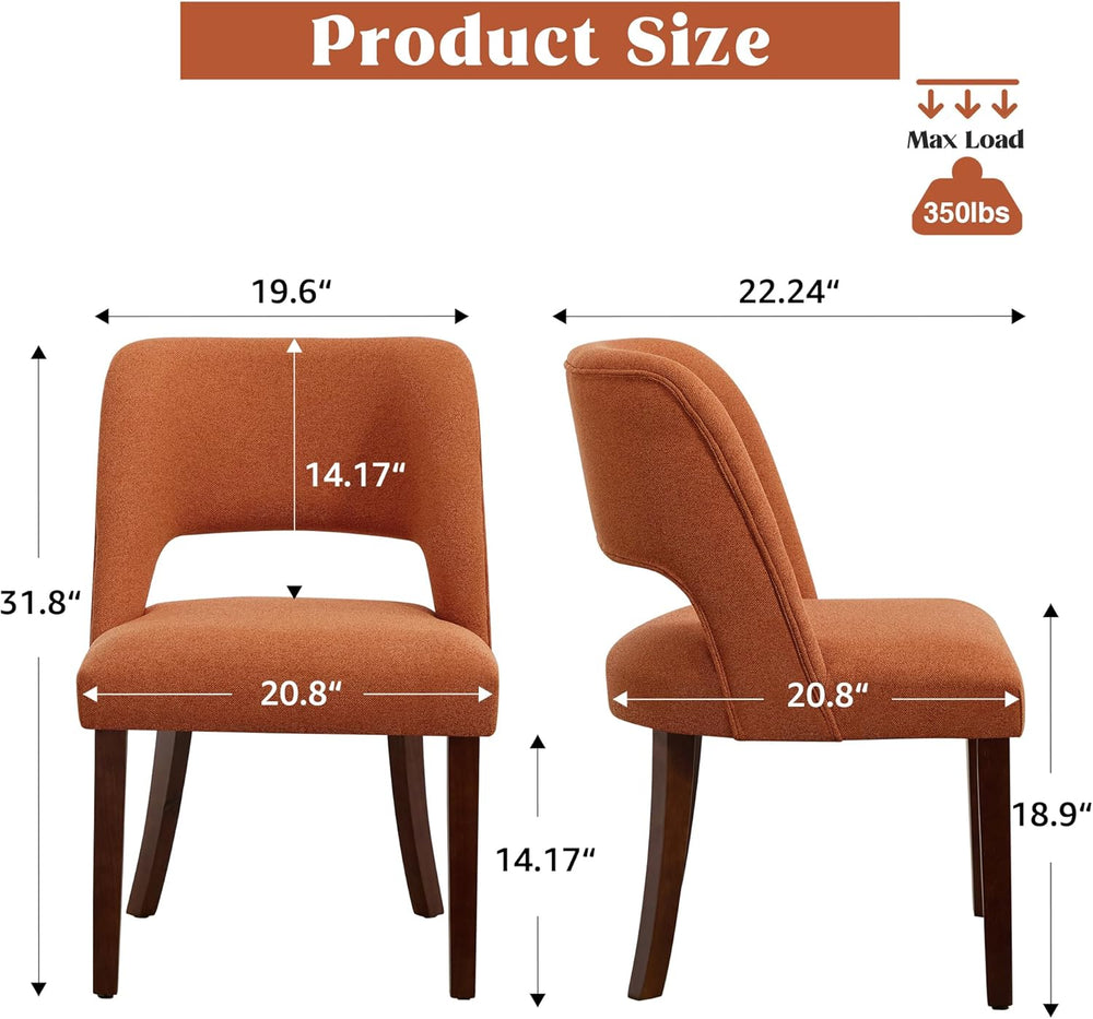 Dining Chairs Set of 4,Modern Dining Room Chairs with Thick Cushions,Upholste...
