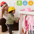 ECR4Kids Streamline Toddler Dress-Up Island, Costume Organizer, White Wash