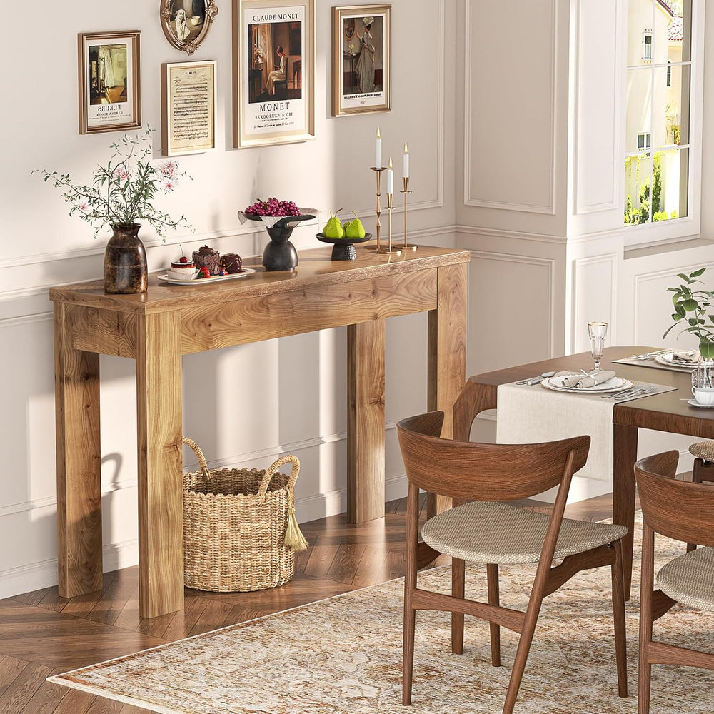 Armocity Small Console Table for Entryway, 32" Farmhouse Narrow Sofa Tab...